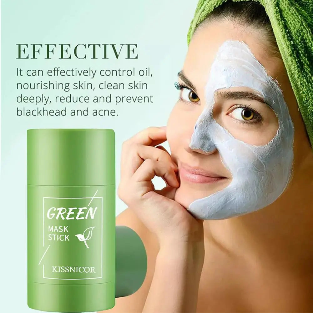 Green Tea Face Cleansing Mask Stick Shrink pores Deep Blackhead Remover facial Cleansing Moisturizing Mask skin care