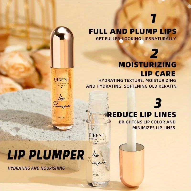 Natural Lip Plumper and Lip Care Serum, Lip Enhancer for Fuller, Lip Mask, Beautiful Fuller, Hydrating & Reduce Fine Lines 7ML
