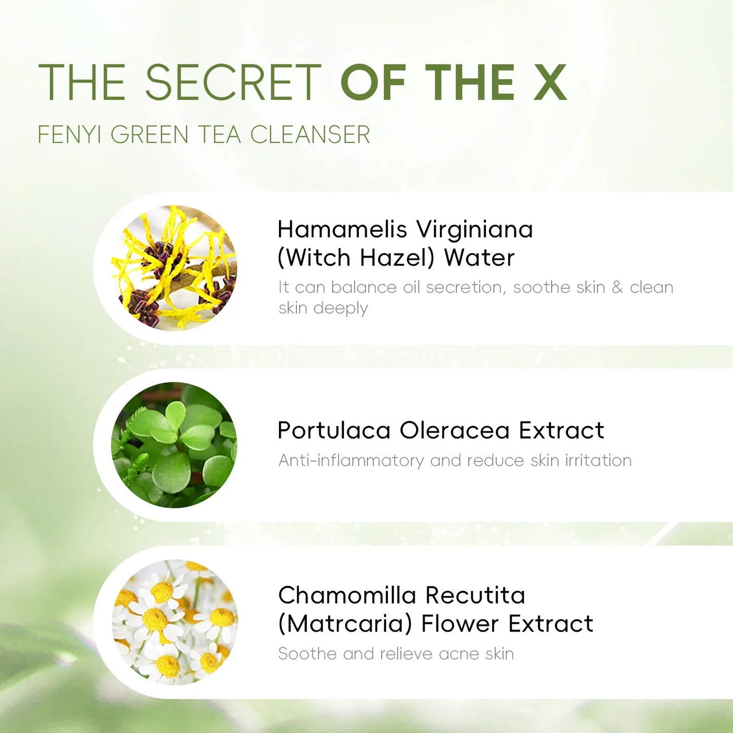 Green Tea Facial Cleanser Skin Deep Cleansing Moisturizing Blackhead Removal Skincare Face Wash Foam Face Cleanser Skin Care
